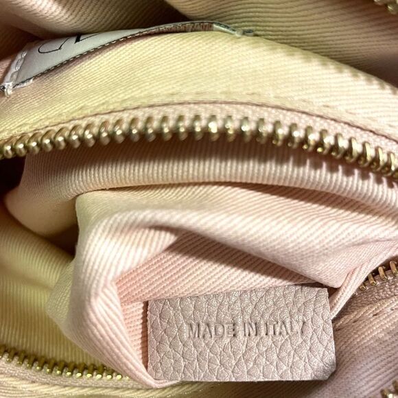 RED VALENTINO Quilted Crossbody Mesh/Nude Bag - Picture 4 of 12